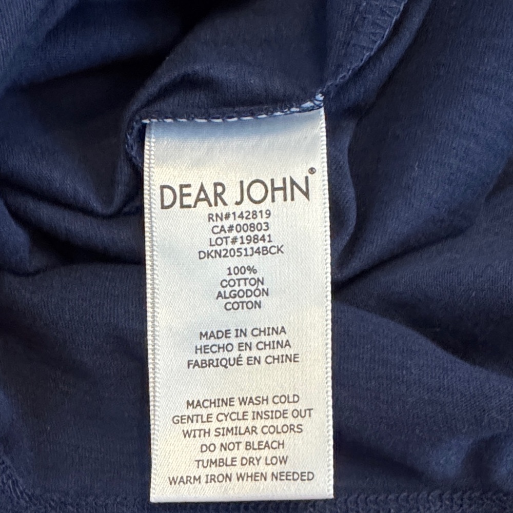 Dear John Navy Puff Sleeve Tee - Picture 11 of 11